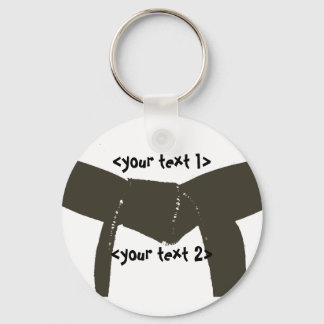 Martial Arts Brown Belt Keychain