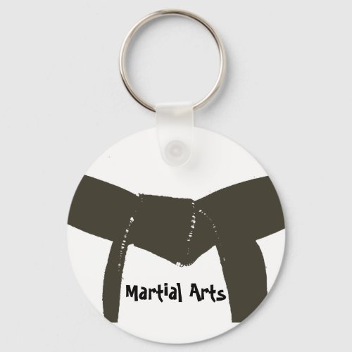 Martial Arts Brown Belt Keychain