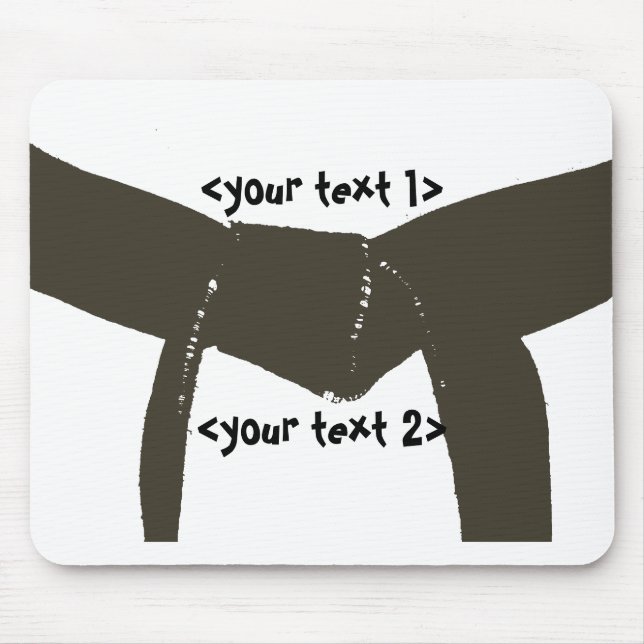 Martial Arts Brown Belt Mouse Pad (Front)