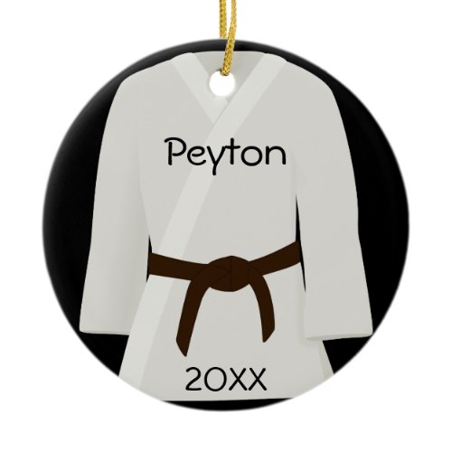 Martial Arts Brown Belt Ornament