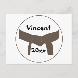 Martial Arts Brown Belt Postcard