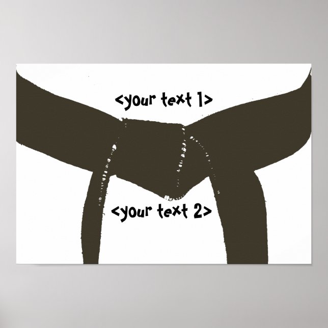 Martial Arts Brown Belt Poster (Front)