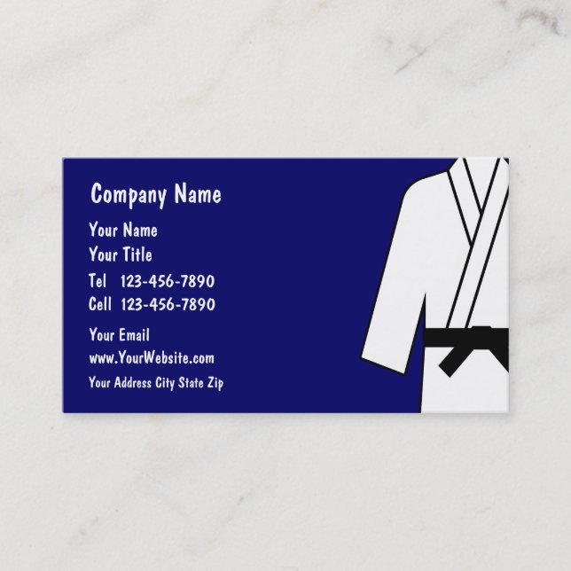 Martial Arts Business Card (Front)