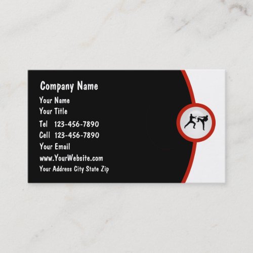 Martial Arts Business Card