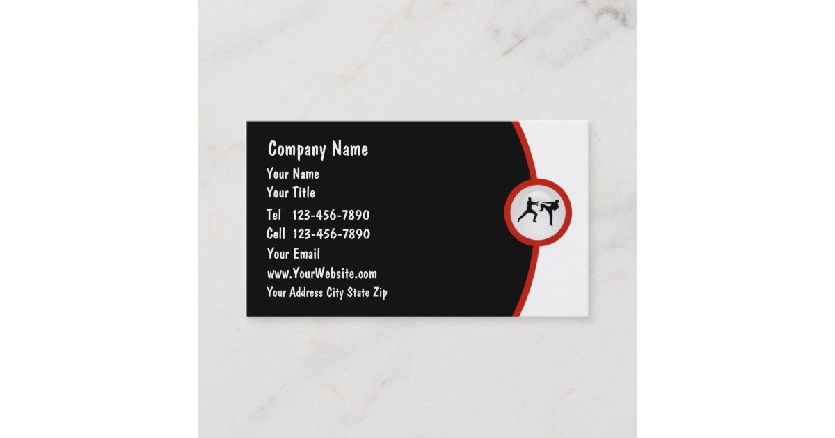 Martial Arts Business Card | Zazzle