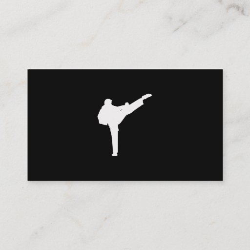 Customizable Martial Arts Business Cards