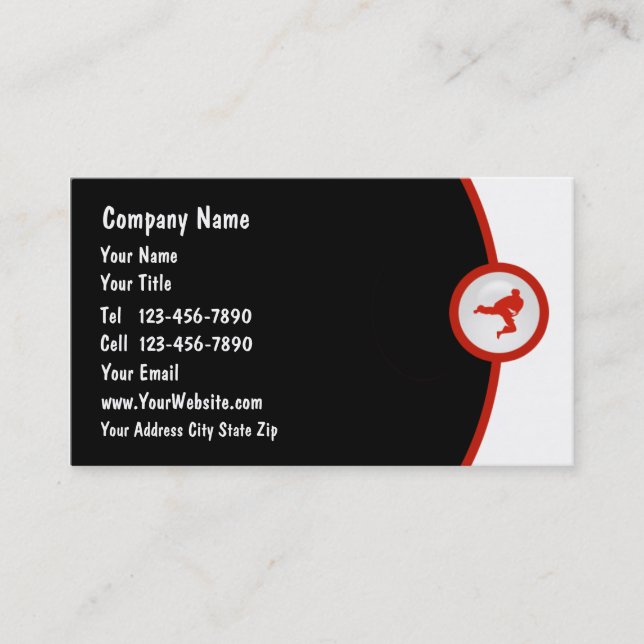 Martial Arts Business Card (Front)