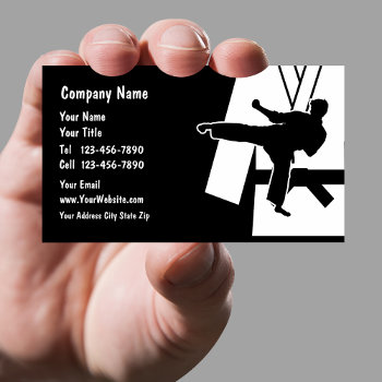 Martial Arts Business Card by Luckyturtle at Zazzle