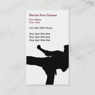 Martial Arts Business Cards