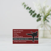 Martial Arts Business Cards (Standing Front)