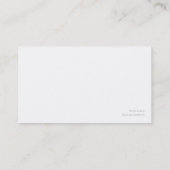 Martial Arts Business Cards (Back)