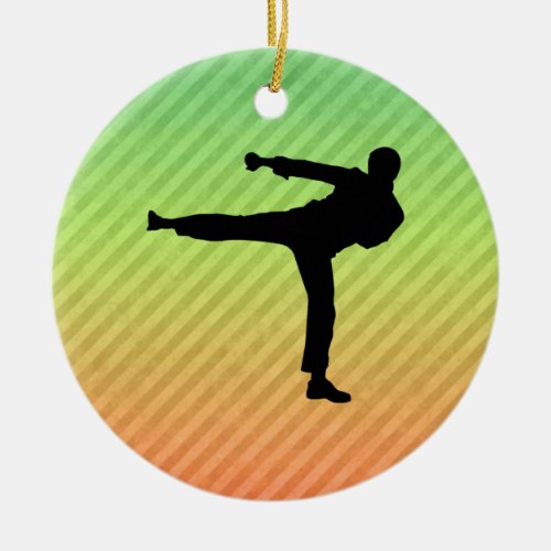 Martial Arts Ceramic Ornament