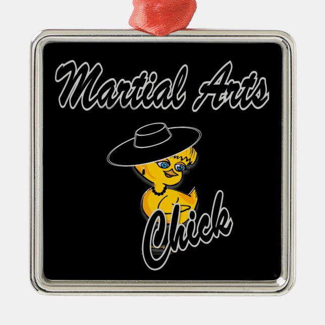 Martial Arts Chick #4 Metal Ornament (Front)