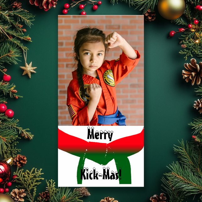 Martial Arts Christmas Photo Card (Creator Uploaded)