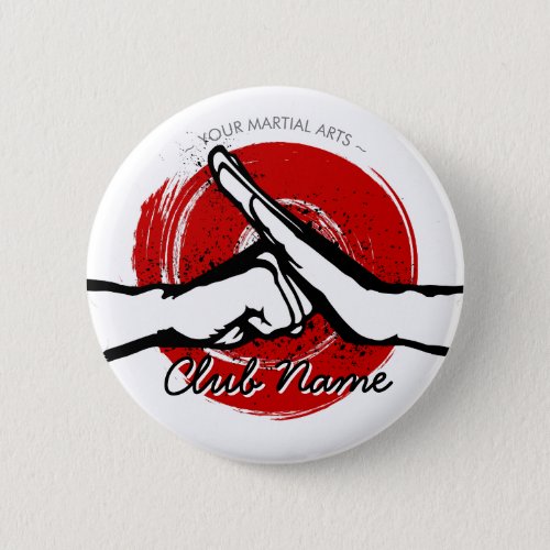 Martial Arts Club Button