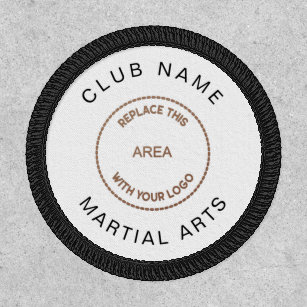 Martial Arts Club Logo Name Fully Customisable Patch