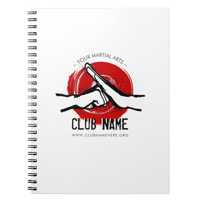 Martial Arts Club Notebook (Front)