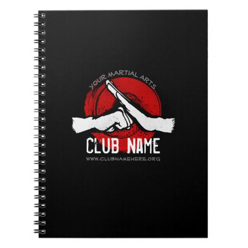 Martial Arts Club Notebook
