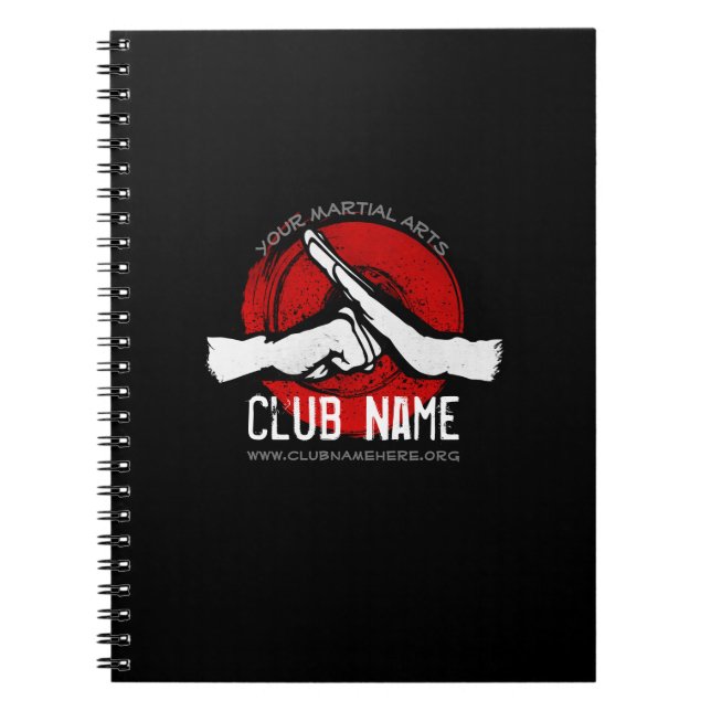 Martial Arts Club Notebook (Front)