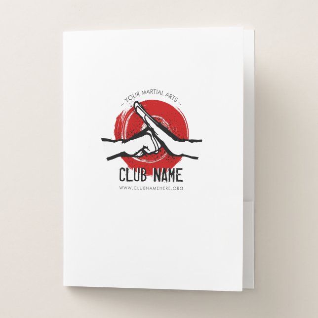 Martial Arts Club Pocket Folder (Front)