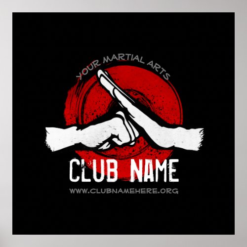 Martial Arts Club Poster