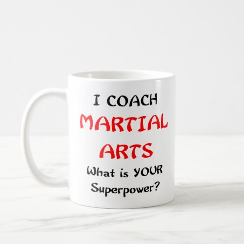 martial arts coach coffee mug