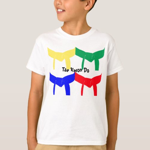 Martial Arts Colored Belts T_Shirt_Kids T_Shirt