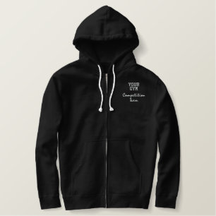 Martial Arts Competition Team Jacket Embroidered Hoodie