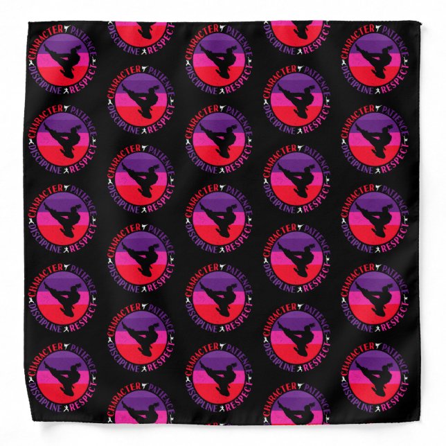 Martial Arts Core Values - Karate Bandana (Front)