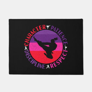 Martial Arts Core Values - Karate Doormat
