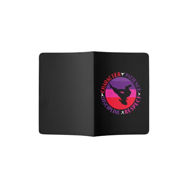 Martial Arts Core Values - Karate Passport Holder (Opened)