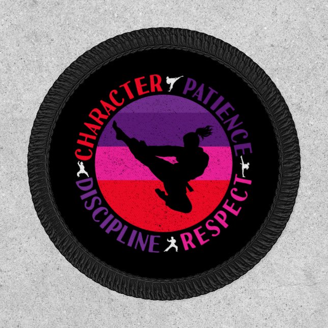 Martial Arts Core Values - Karate Patch (Front)