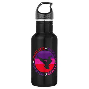 Martial Arts Core Values - Karate Stainless Steel Water Bottle
