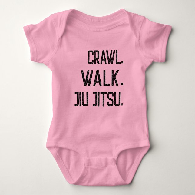 Martial Arts - Crawl Walk Jiu jitsu - karate baby Baby Bodysuit (Front)
