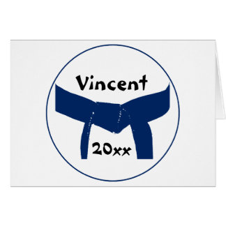 Martial Arts Dark Blue Belt Cards
