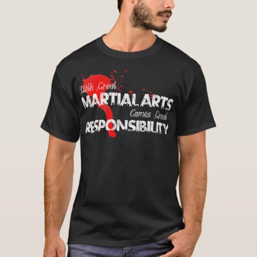 Martial Arts Dark Goth Design T_Shirt