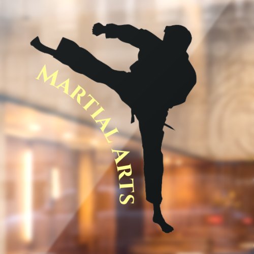 Martial Arts Design Window Cling