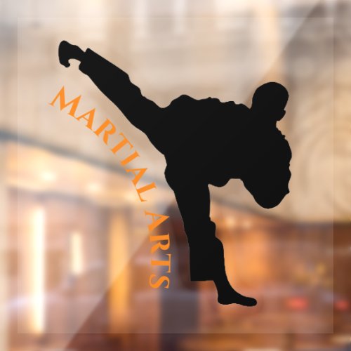 Martial Arts Design Window Cling