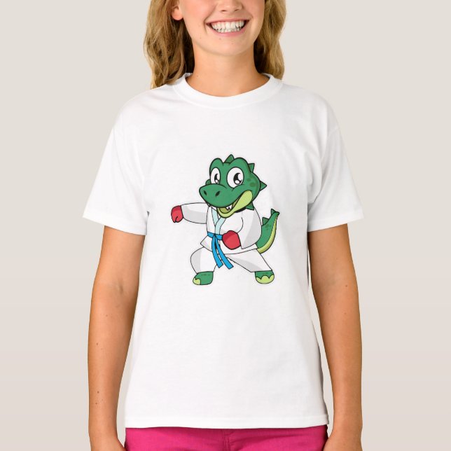 Martial Arts Dinosaur T-Shirt (Front)