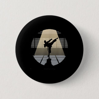 Martial Arts Discipline Strength Karate Taekwondo Button