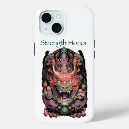 Martial Arts Dragon Strength Honor iPhone 15 Case