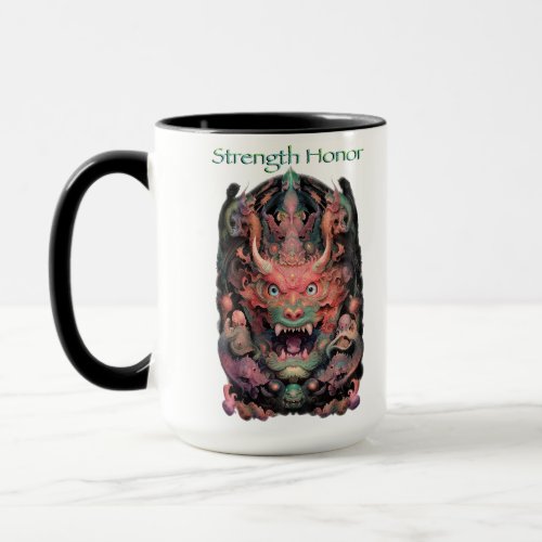 Martial Arts Dragon Strength Honor Mug