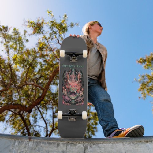Martial Arts Dragon Strength Honor Skateboard
