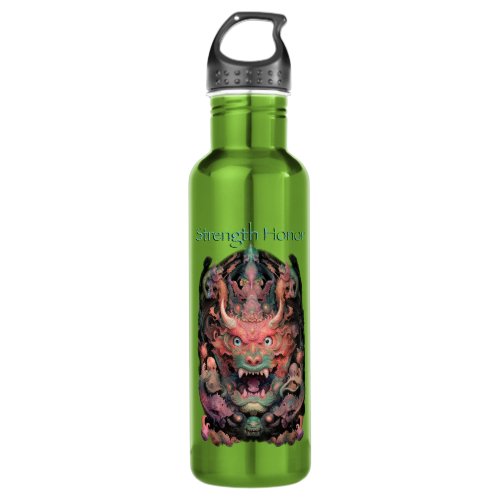 Martial Arts Dragon Strength Honor Stainless Steel Water Bottle