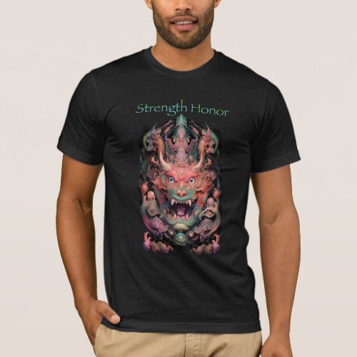 Martial Arts Dragon Strength Honor T_Shirt