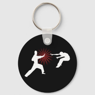 Martial Arts Energy Silhouette Keychain