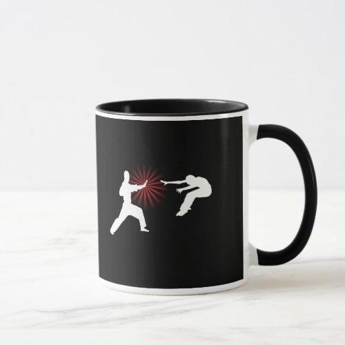 Martial Arts Energy Silhouette Mug