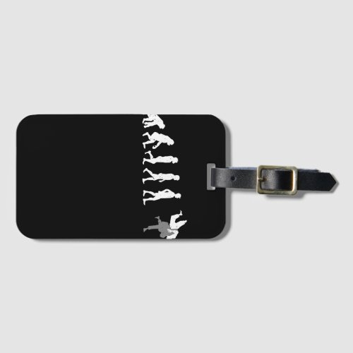 Martial Arts Evolution of Man Funny MMA Fight Luggage Tag