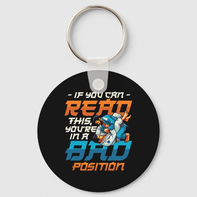 Martial Arts Fighter Judo Karate Brazilian Jiu-jit Keychain (Front)