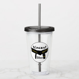 Martial Arts First Degree Black Belt Acrylic Tumbler